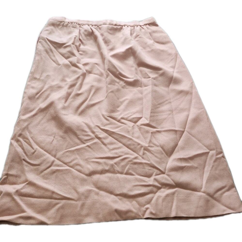 Pendleton Pencil Skirt‎ Size 12 Pink Virgin Wool Office Career Vintage